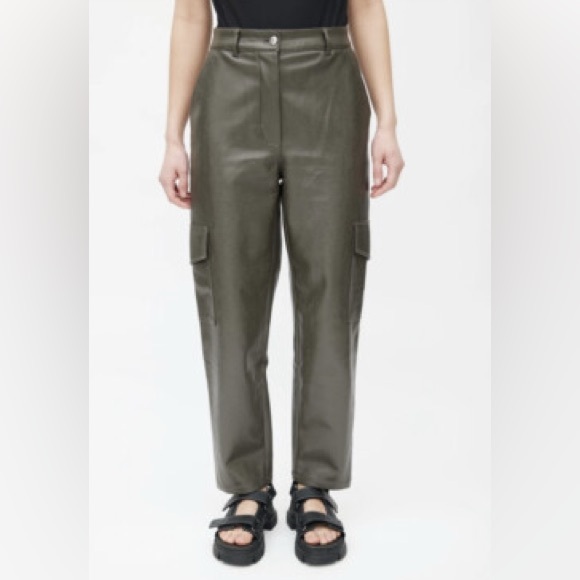 Wilfred Faux Leather Cargo Pants - Picture 3 of 7